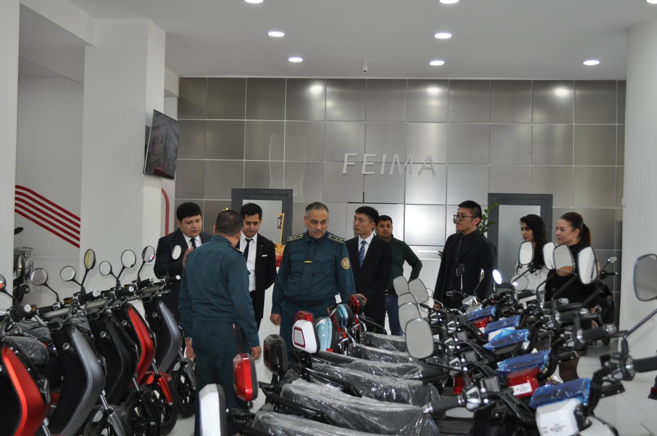 Electric mopeds for government services in Uzbekistan
